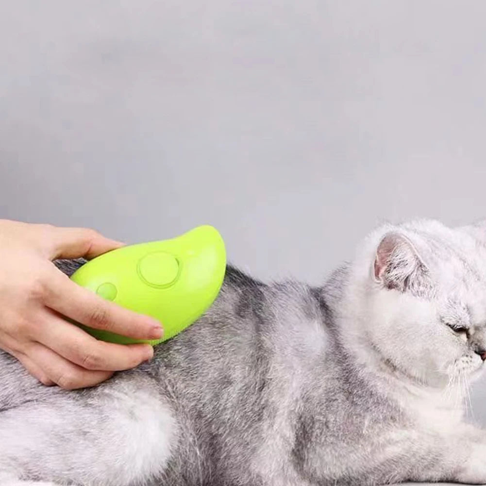 3 In 1 Cat Steamy Brush Grooming Comb Cleaning