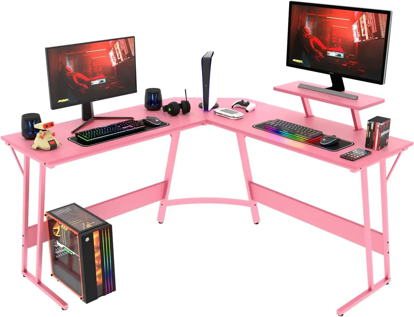 L Shaped Desk Corner Gaming Desk Large Desktop