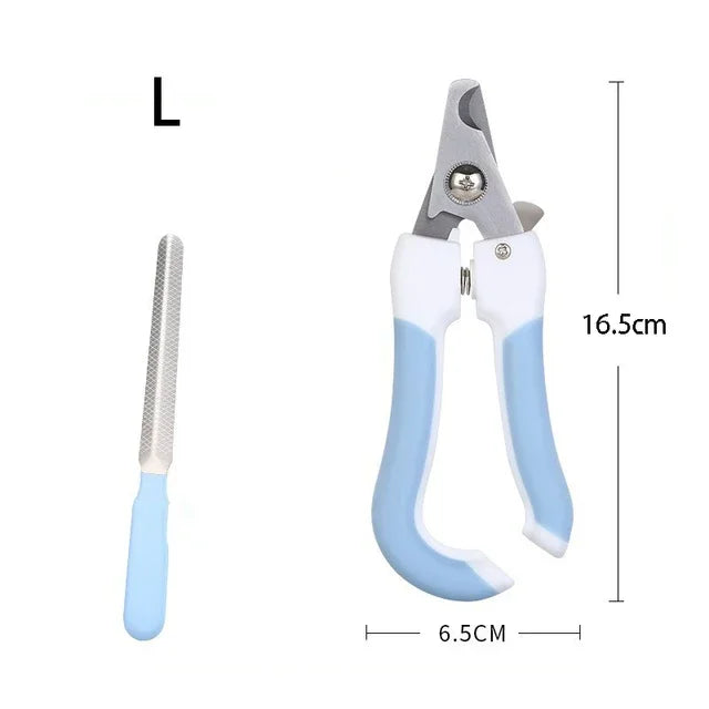 Cat Stainless Steel Claw Clippers File Scissors