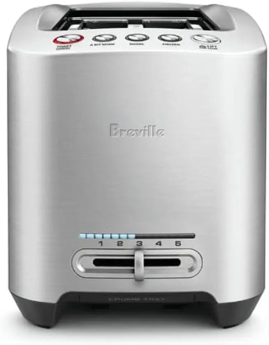 Die-Cast Toaster 2 Slice Brushed Stainless Steel