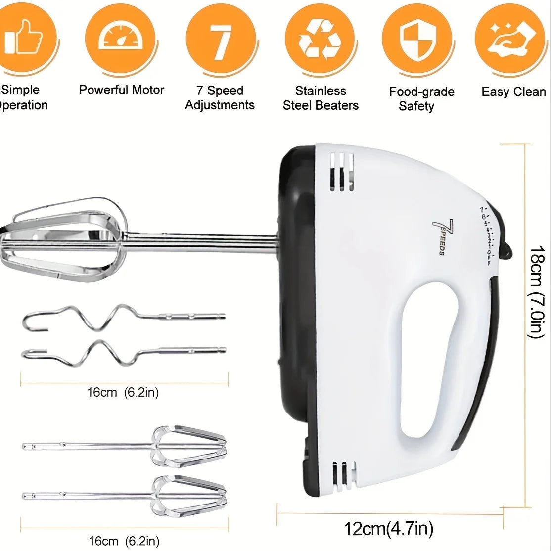 Mixer 7 Speed Whipping Cream, Cake Batter More