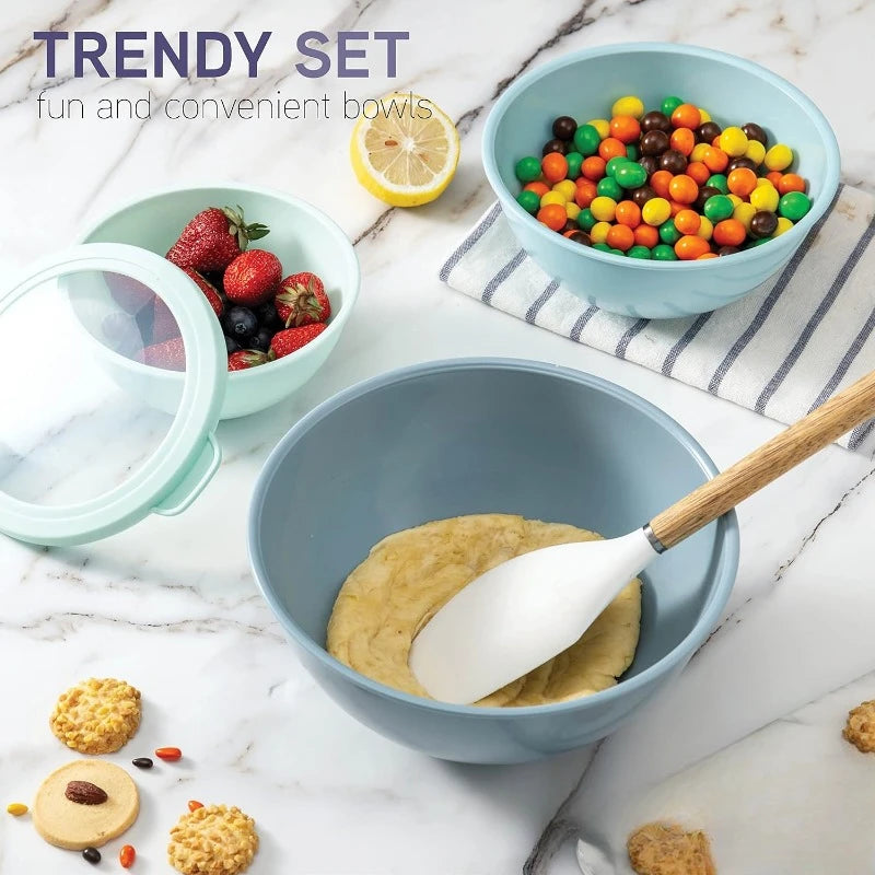 Mixing Bowls with TPR Lids12 Piece Set