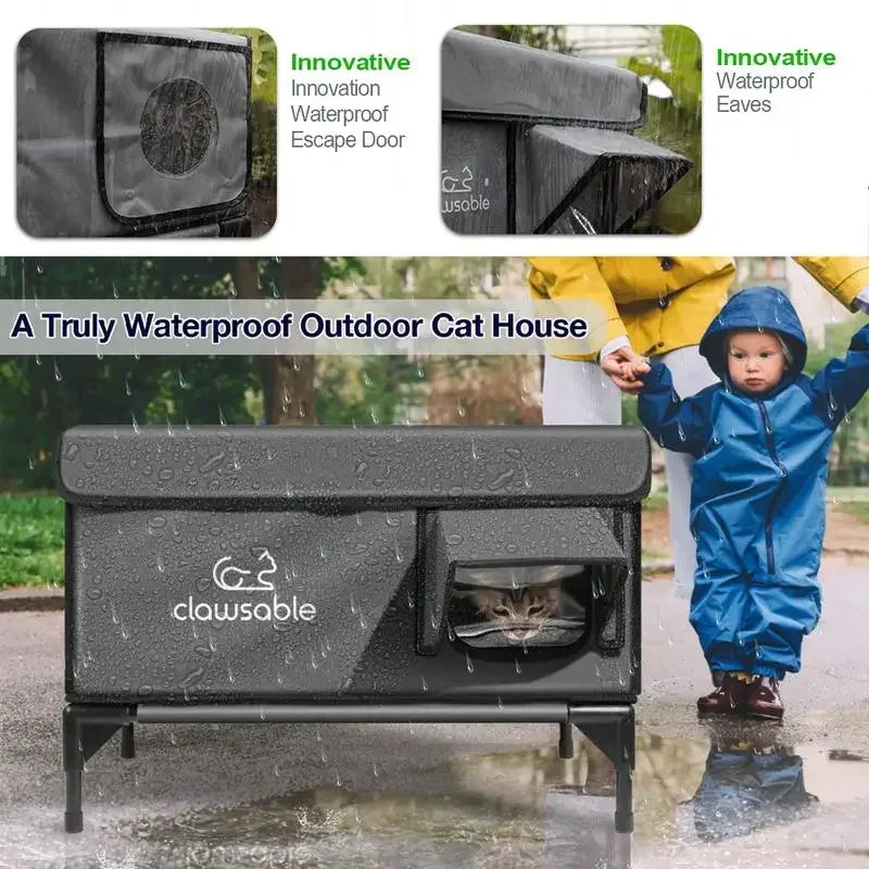 100% Waterproof, Fully Insulated Outdoor Cat Shelter