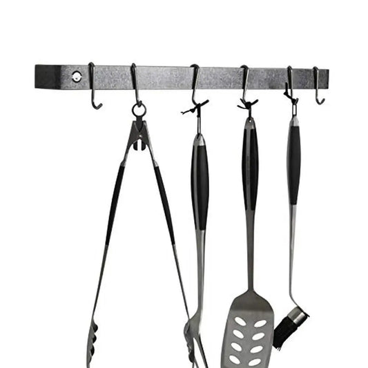 24-Inch Wall Rack Utensil Bar Kitchen Organizer