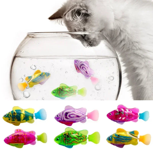 Cat Interactive Electric Fish Toy LED Light