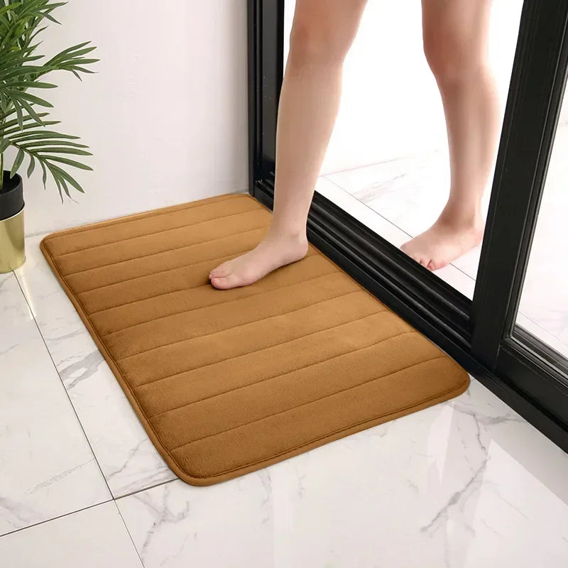 Super Absorbent Bath Mat Shower Rug Foam