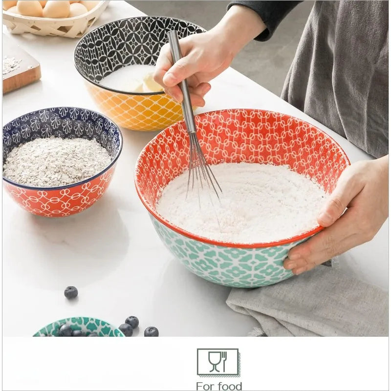 Mixing Bowls, for Kitchen, Colorful Vibrant Nesting