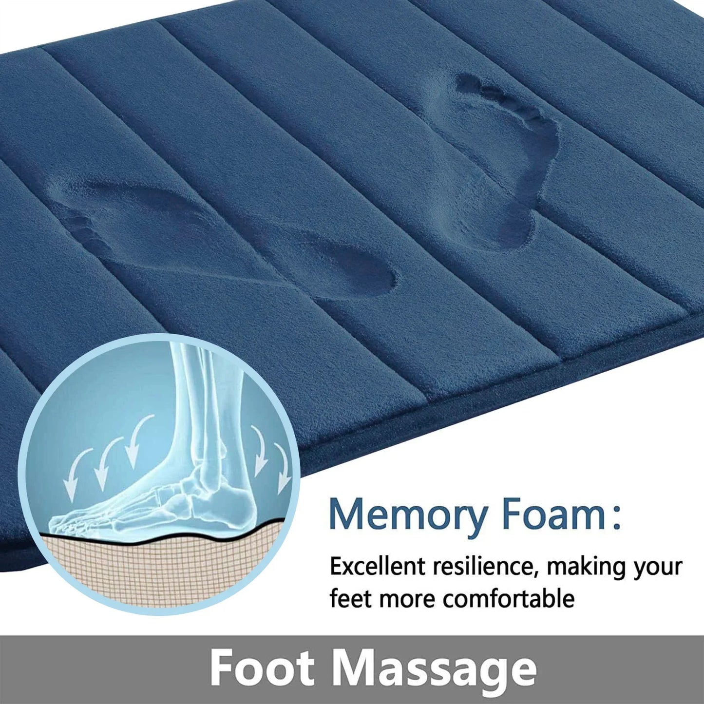 Super Absorbent Bath Mat Memory Foam Carpet