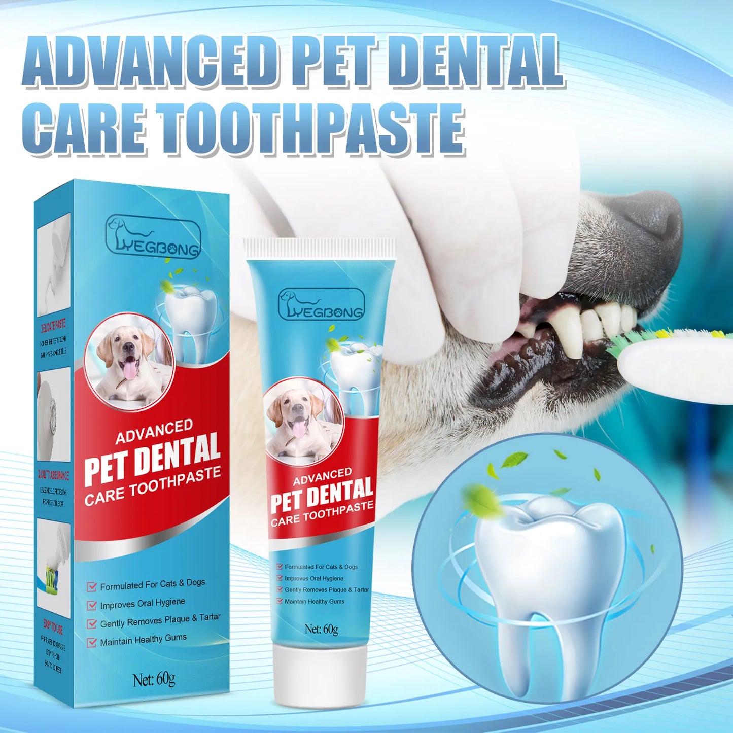 Dogs Pet Toothpaste toothbrush Set Gum Care