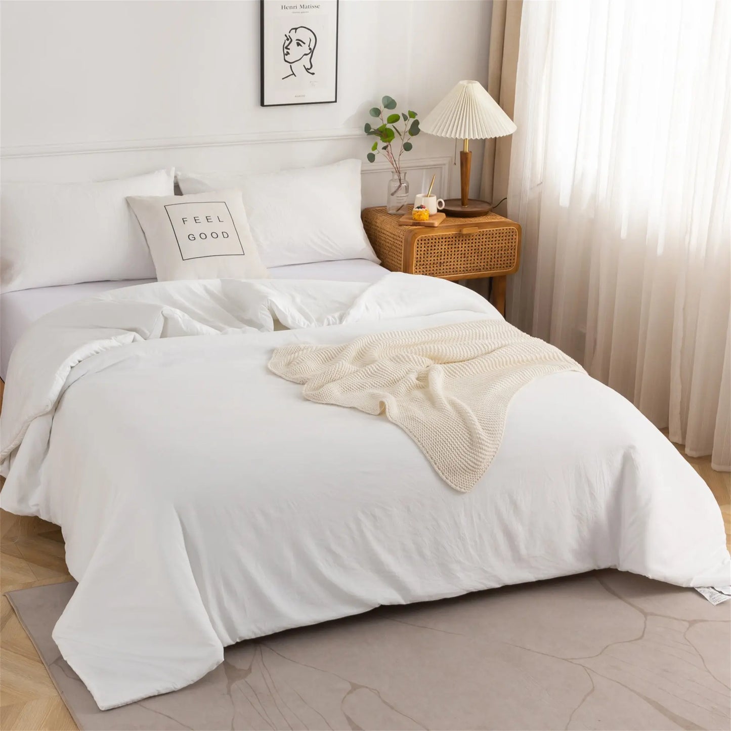 Soft Reversible Comforter Sets Microfiber Skin-friendly