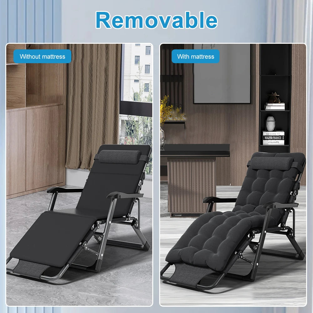 Lounge Chair Adjustable Patio Recline Headrest Cushion
