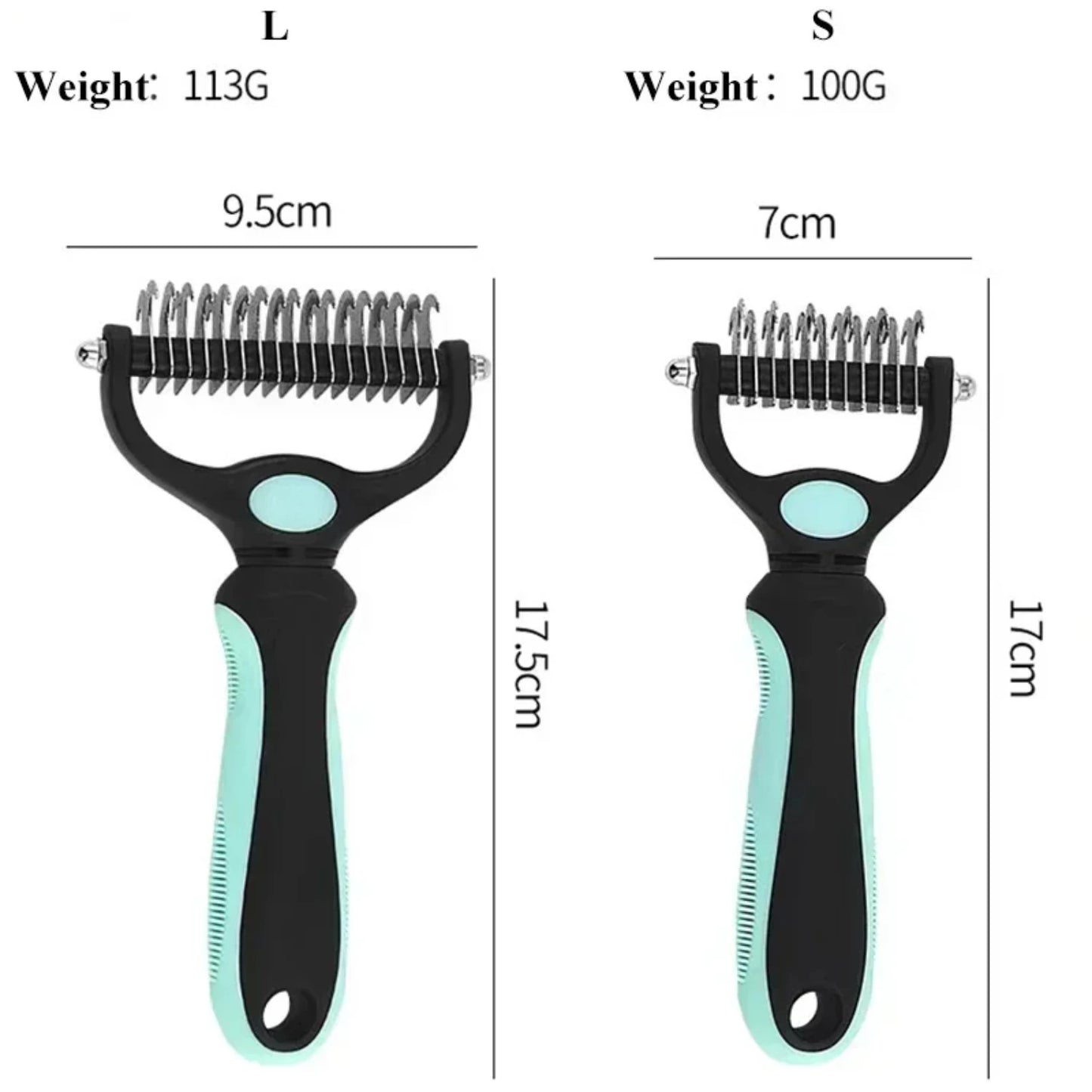 De-shedding Brush Dog Hair Remover  Knot Cutter