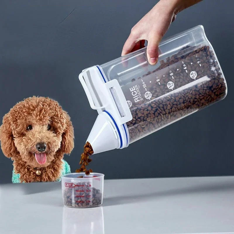 1.5kg/2kg Dog Food Pail Plastic Measuring Cup