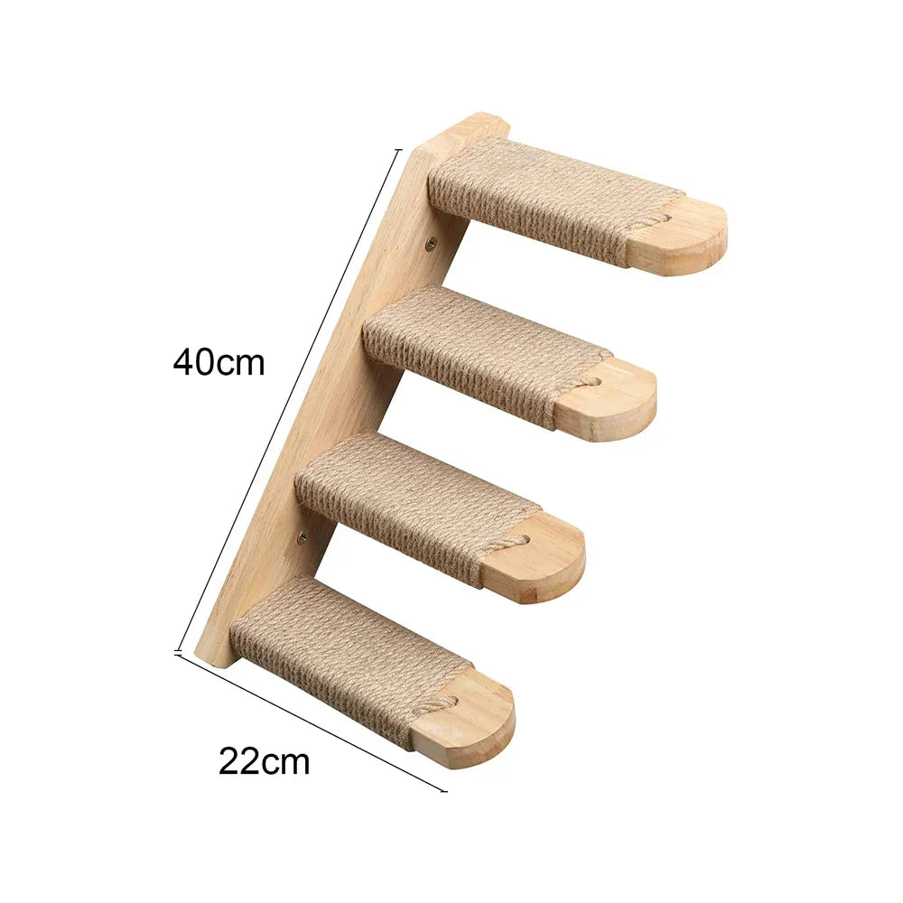 Cat Wall Mounted Climbing Shelves Scratching Post