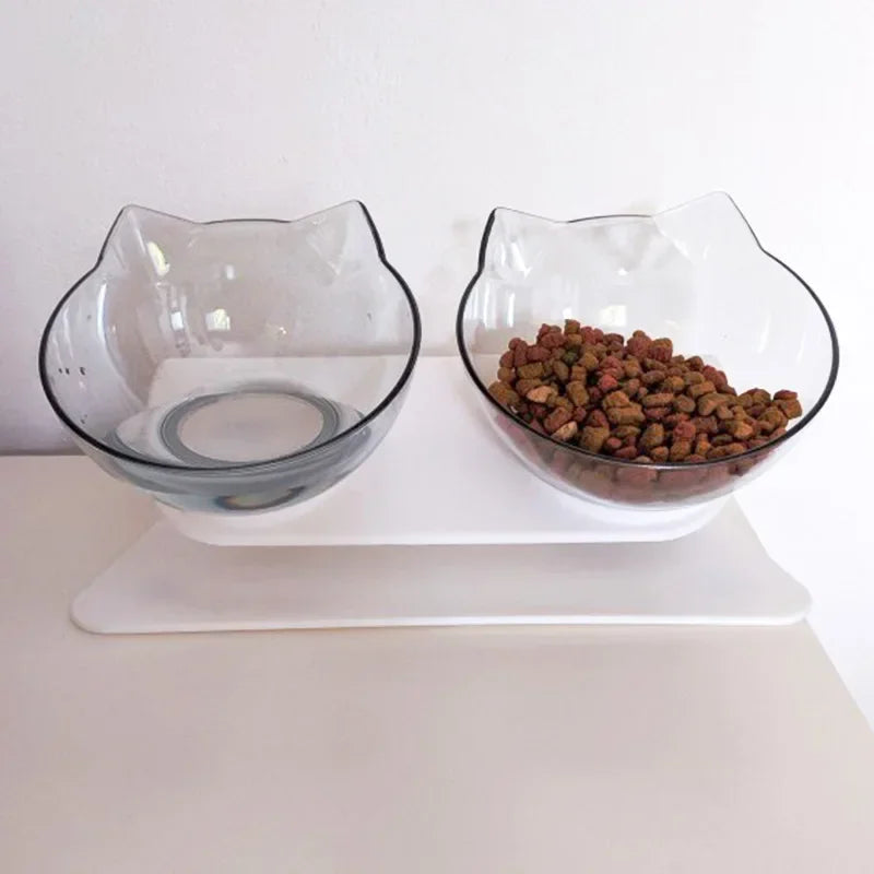 Double Cat Bowl Elevated Stand Product Supplies