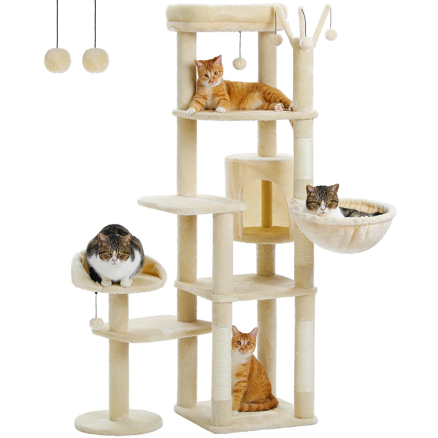 Cat Tree Large Multi-Level Large Hammock