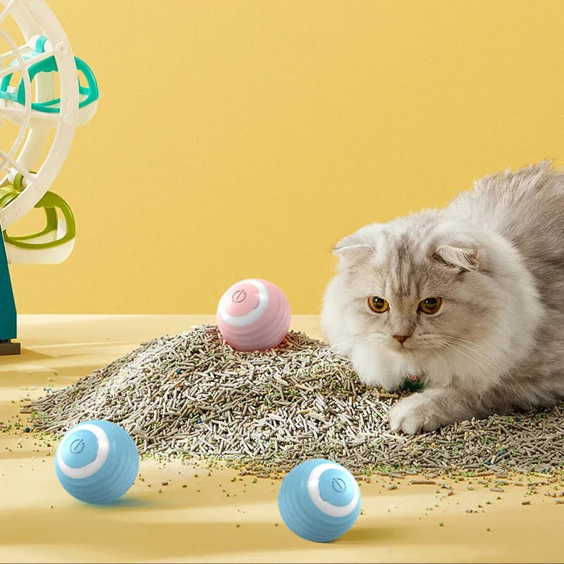 Ball Cat Toys  Automatic  Rolling Magic Ball