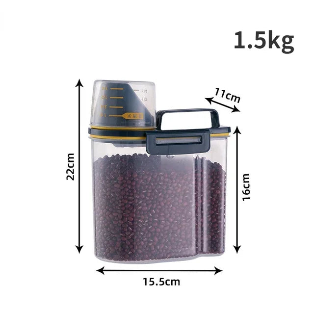 1.5kg/2kg Dog Food Pail Plastic Measuring Cup