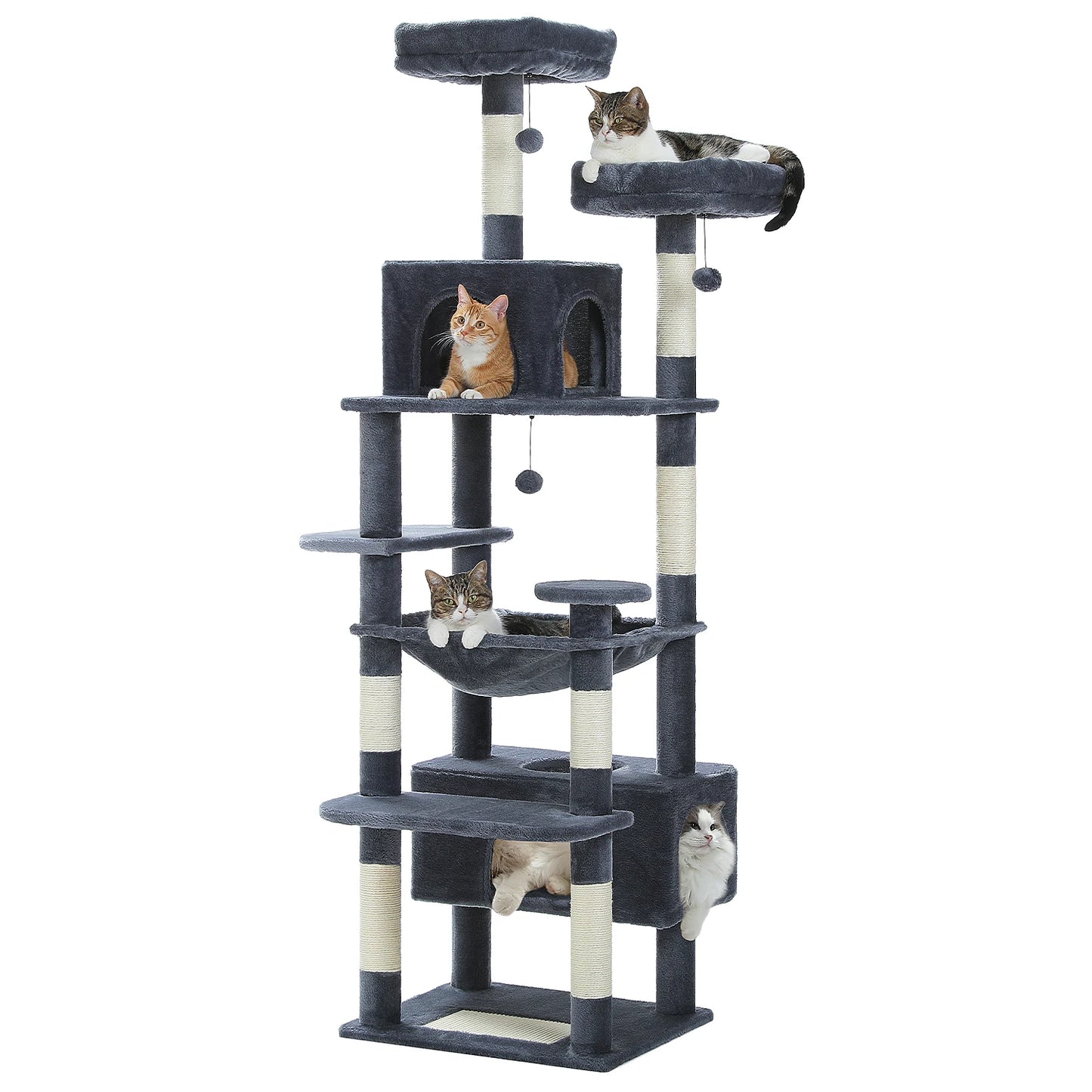 Large Cat Tree Scratching Posts Hammock Perches