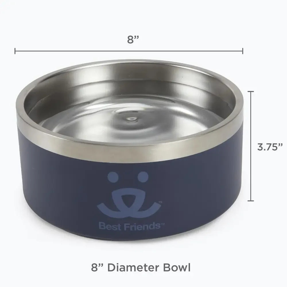 64 oz Stainless Steel Insulated Dog Bowl Non-Slip