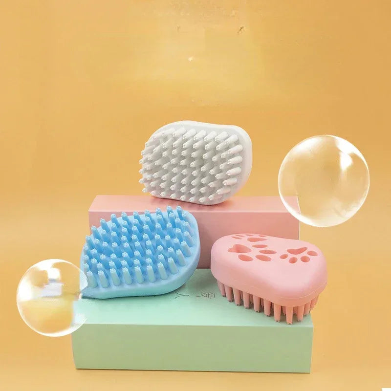 Pet Bath Massage Brush, Grooming Comb  Dogs