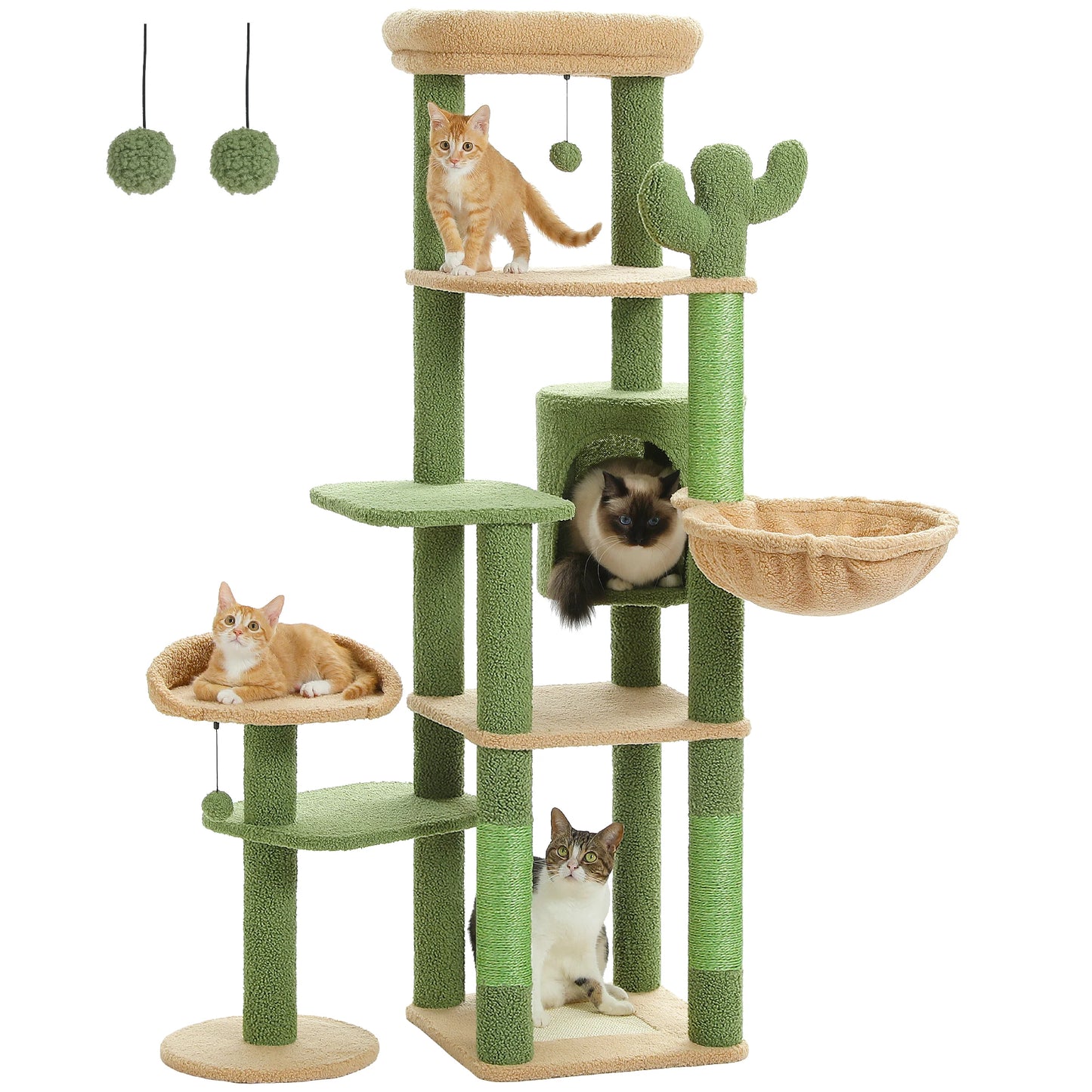 Cat Tree Large Multi-Level Large Hammock