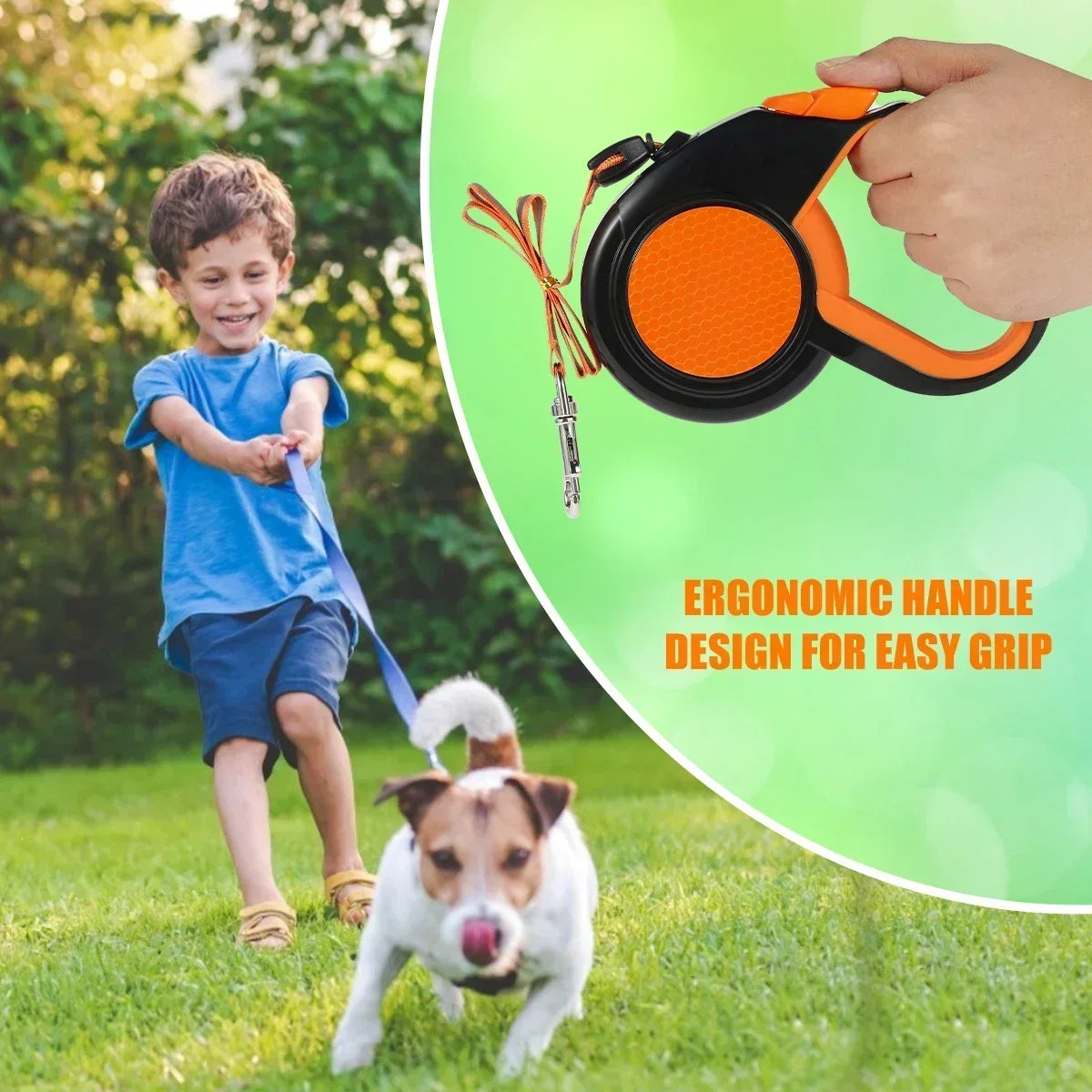 Retractable Dog Lead Heavy Duty Reflective Leash