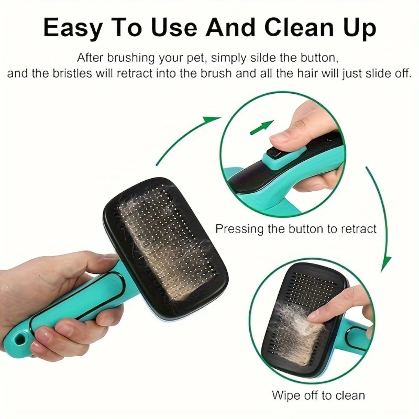 Dog Grooming Self Cleaning Slicker Brush Shedding