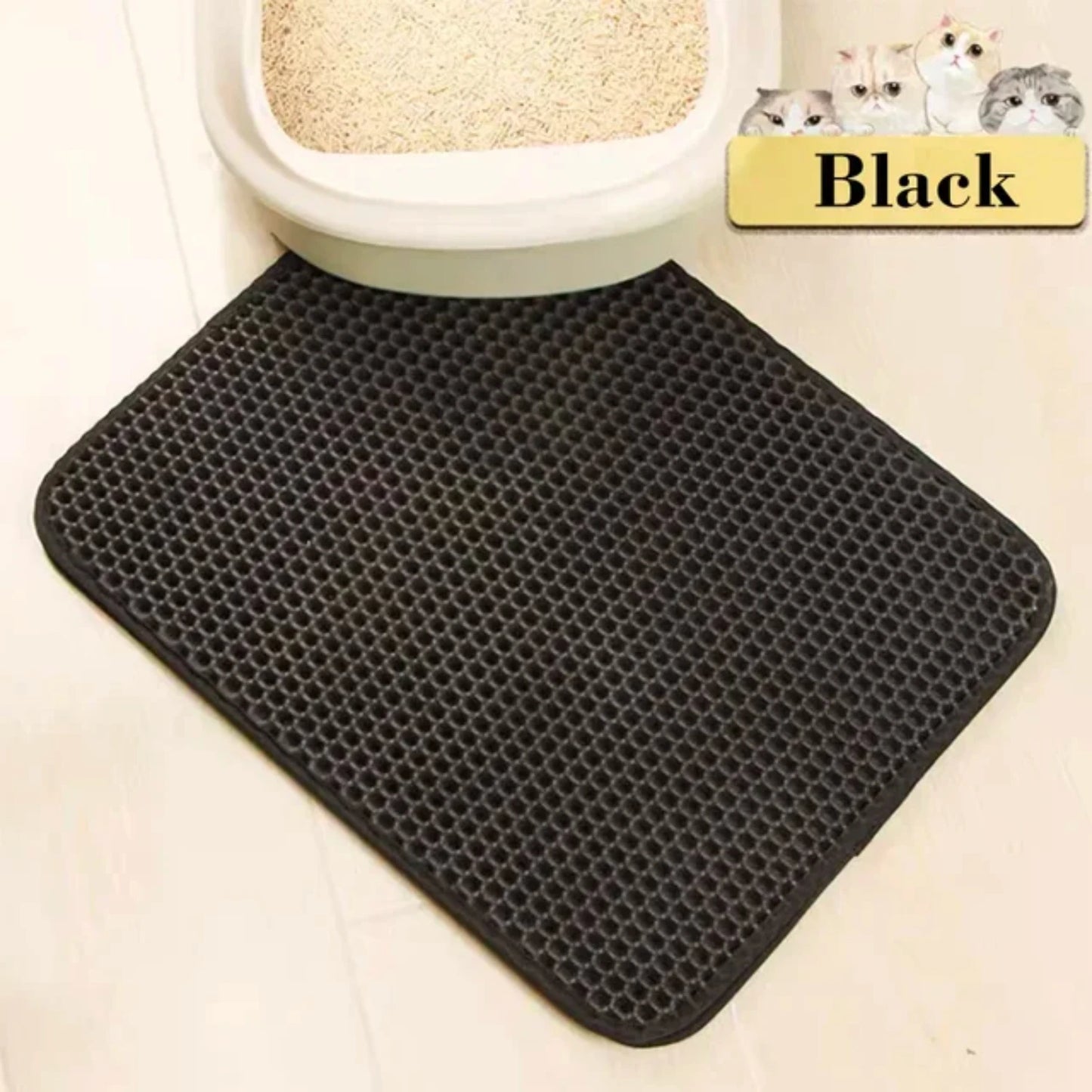 Waterproof Double Layer Cat Litter Mat Washable