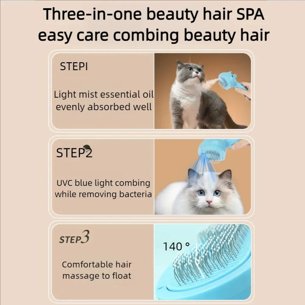 Spray Cat Hair Brush for Detangling Comb