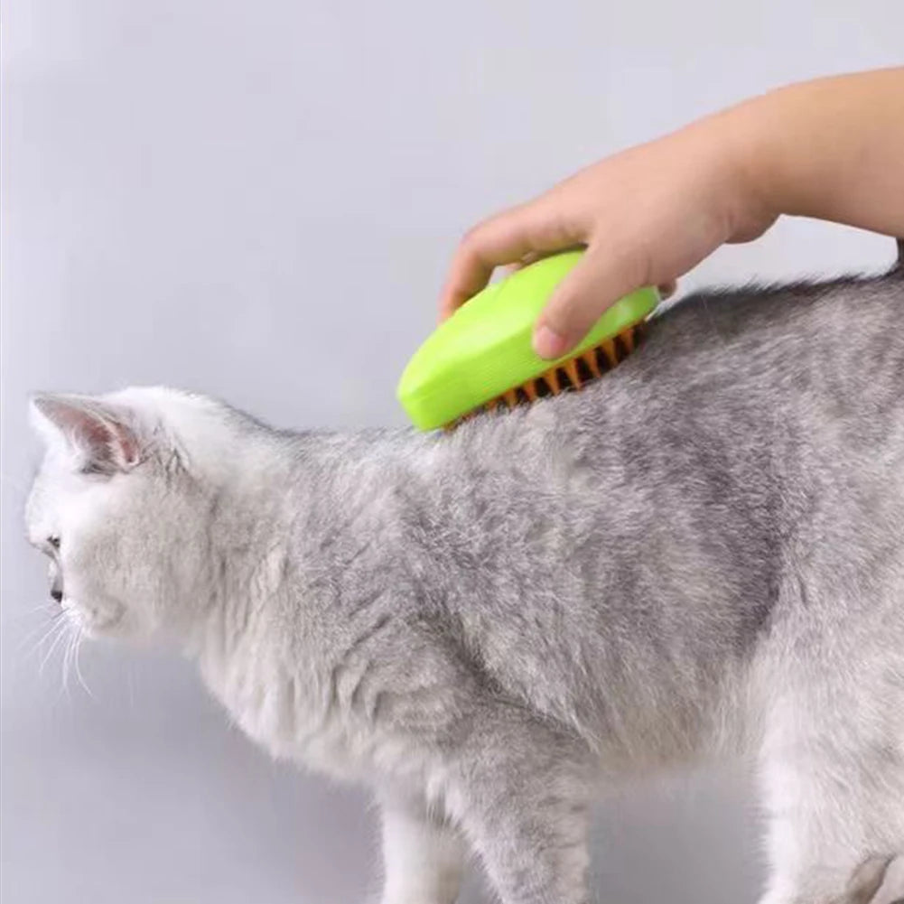 3 In 1 Cat Steamy Brush Grooming Comb Cleaning