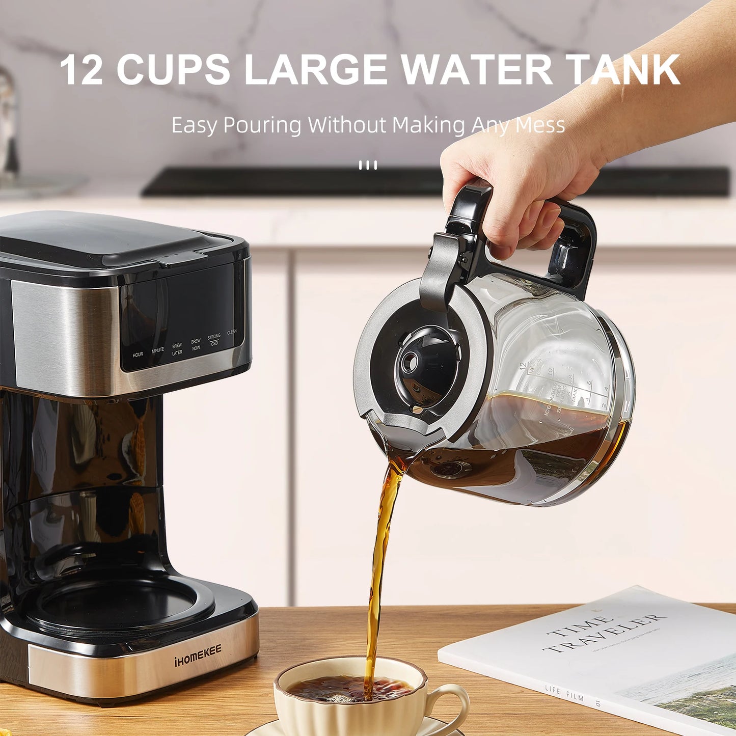 Drip Coffee Maker 12 Cup, Iced Coffee Function