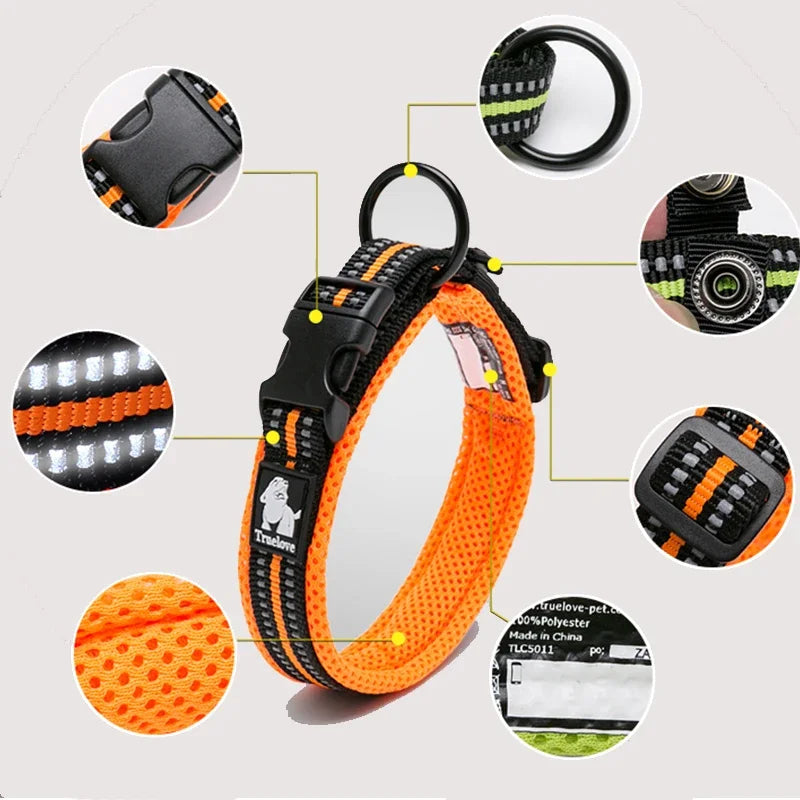 Dog Walking Collar Comfort Padded with Buckle
