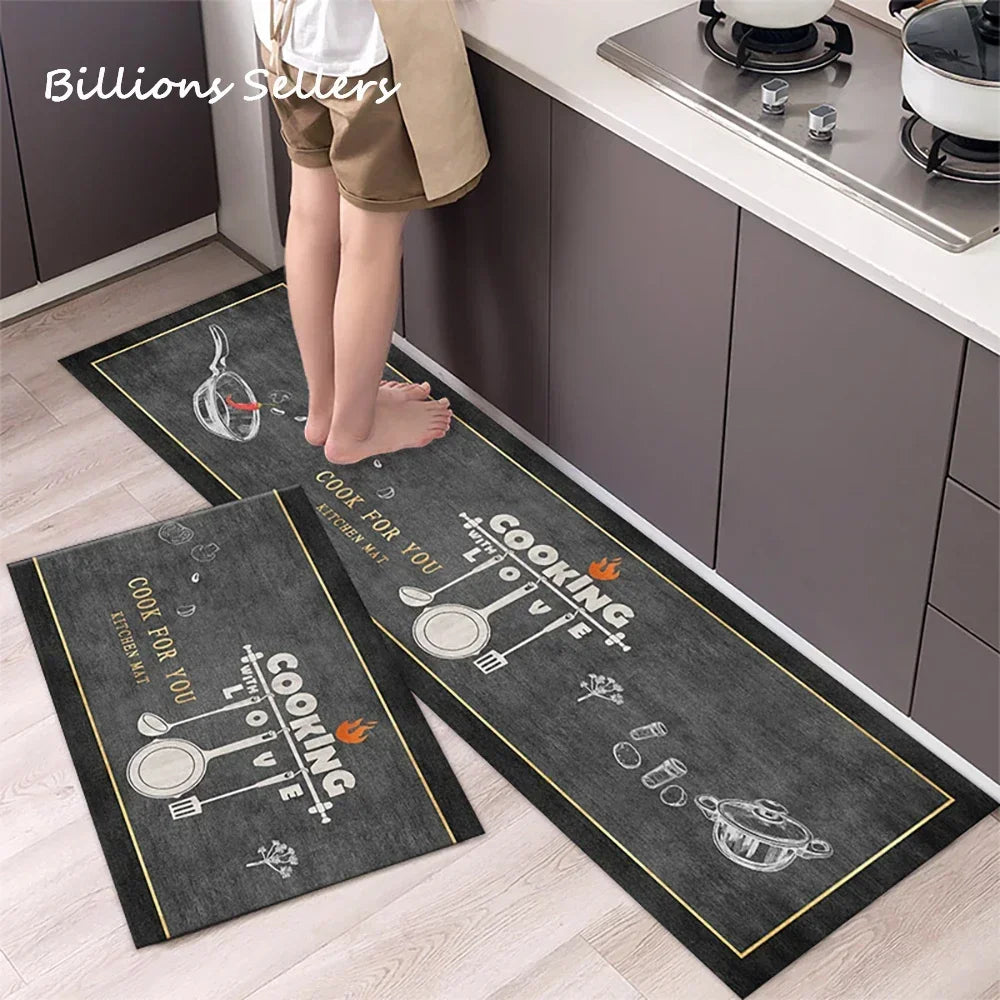 Kitchen Mat Bathroom Carpet Floor Mat Washable