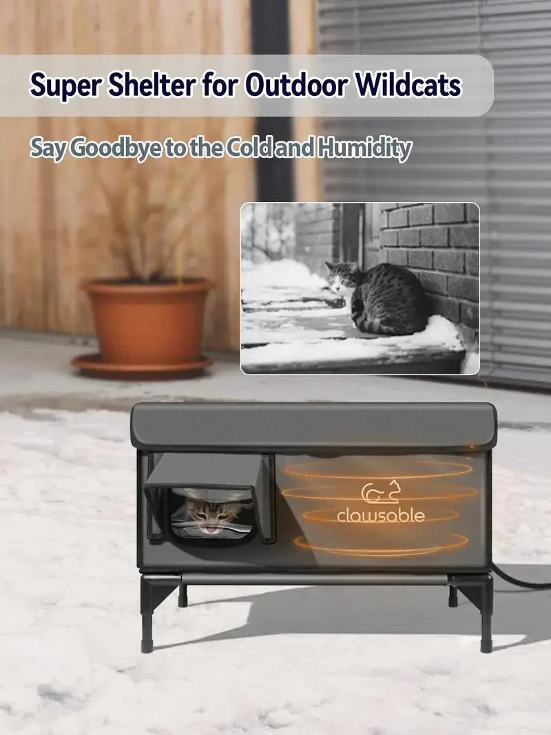 100% Waterproof, Fully Insulated Outdoor Cat Shelter