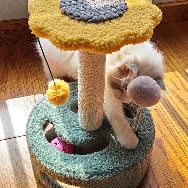 Cat Climbing Frame Teasing Toys Scratching Board