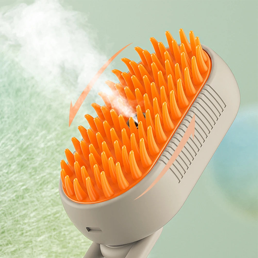 Steamy Cat Brush Electric Spray Removes Tangles