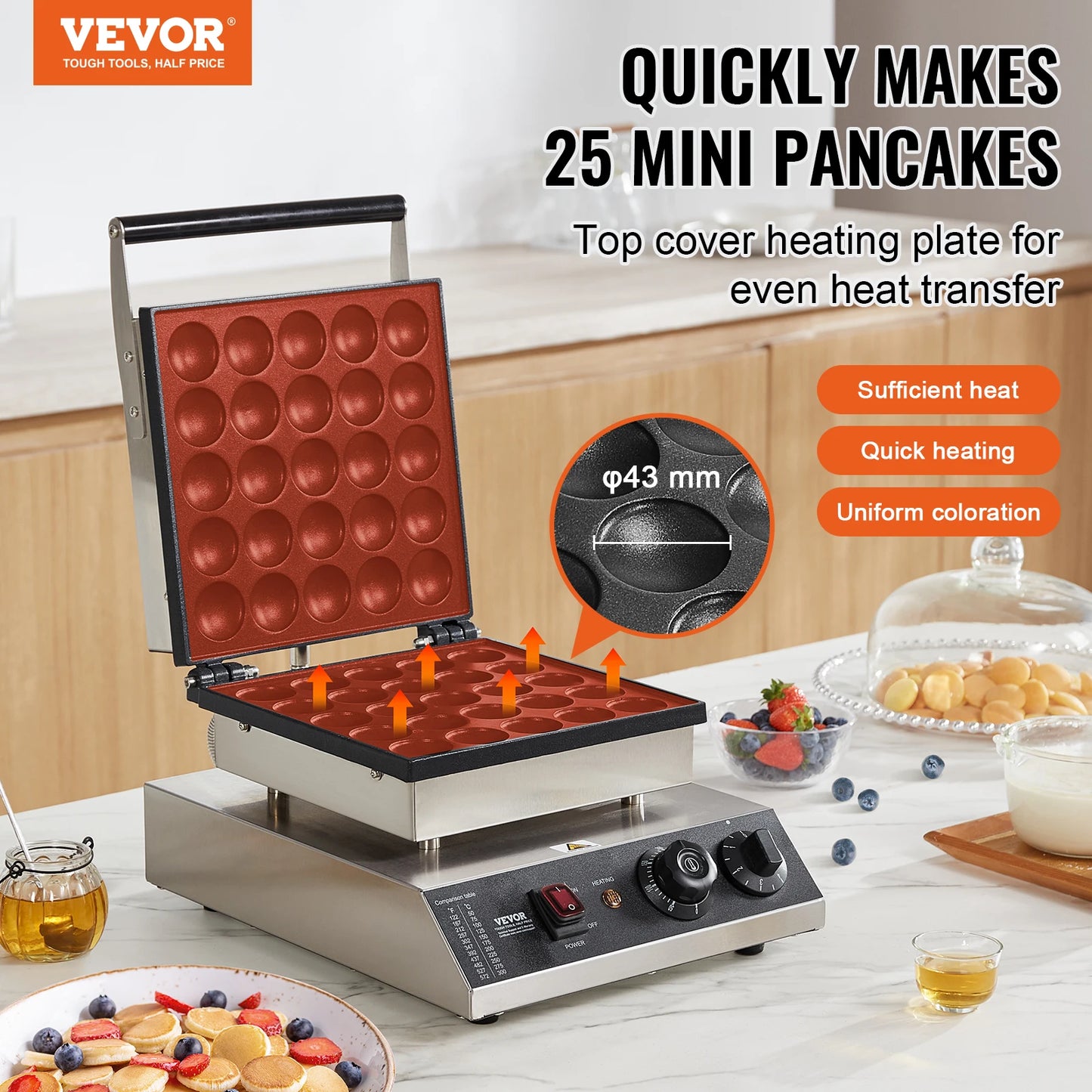 Waffle Maker Mini Dutch Pancake Maker Kitchen