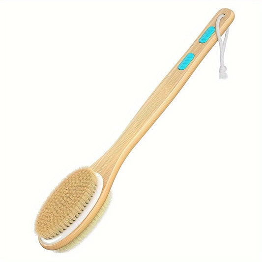 Refresh" Dual-Sided Long Handle Shower Brush