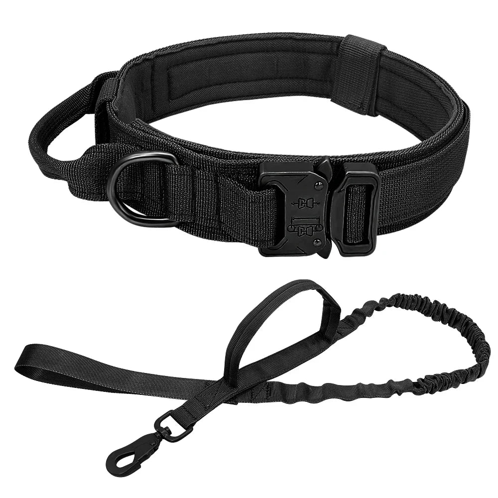 Strong Dog Military Tactical Collar Bungee Leash