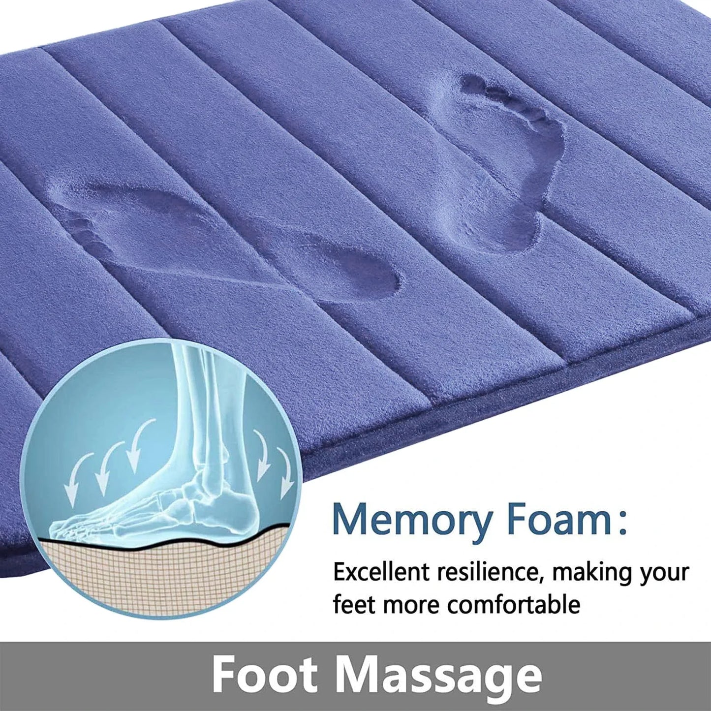 Super Absorbent Bath Mat Memory Foam Carpet