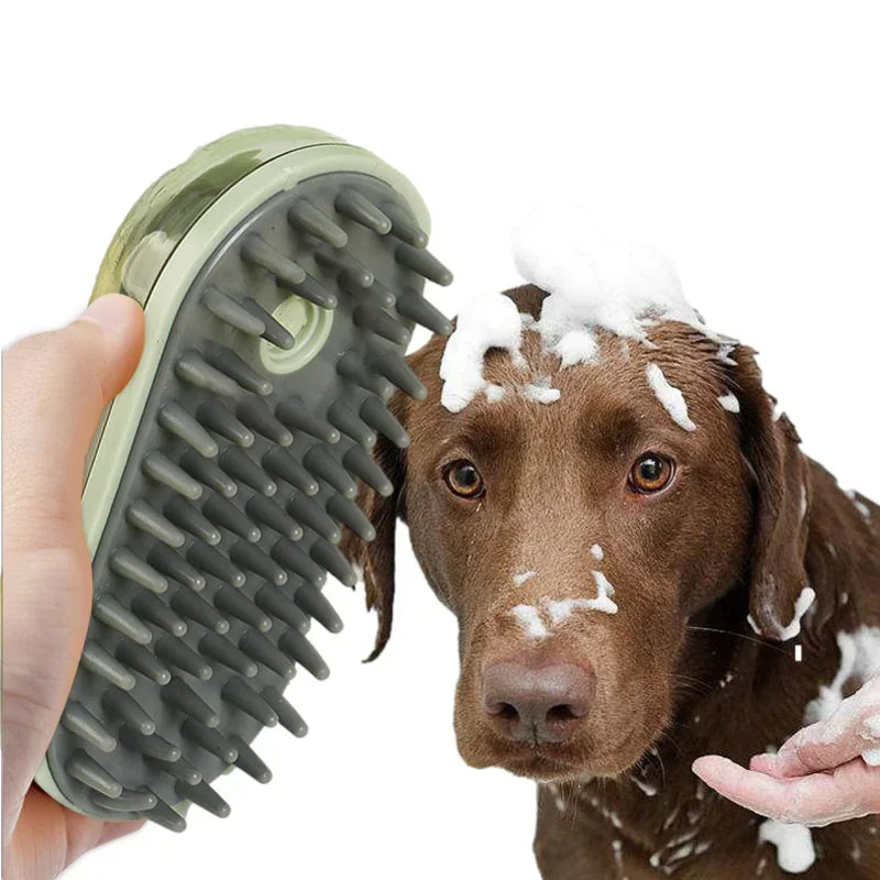 Dog Bath Brush Soothe Massage  Shampoo Dispenser