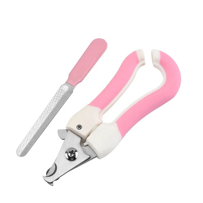 Cat Stainless Steel Claw Clippers File Scissors