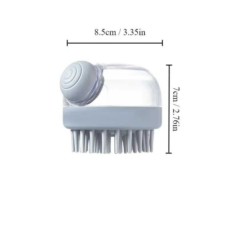 Pet Bath Brush Soft Silicone Shampoo Dispenser