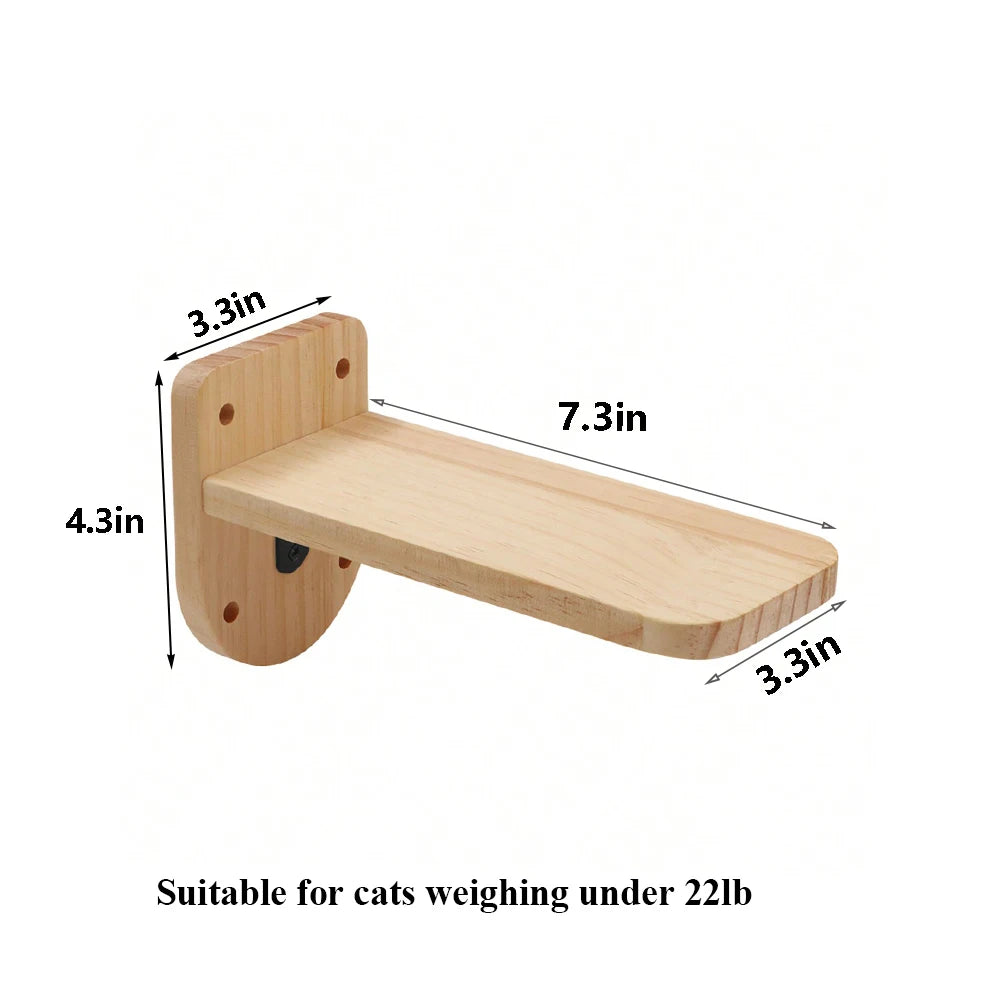 Cat Wall Mounted Four Step Scratching Post