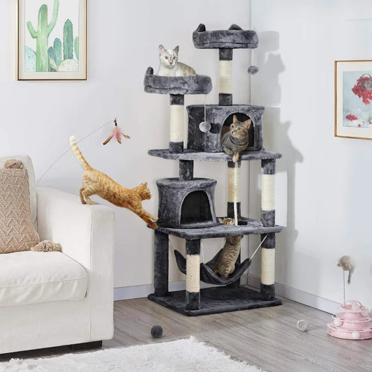 Cat Tree Tower Condo Platform & Hammock