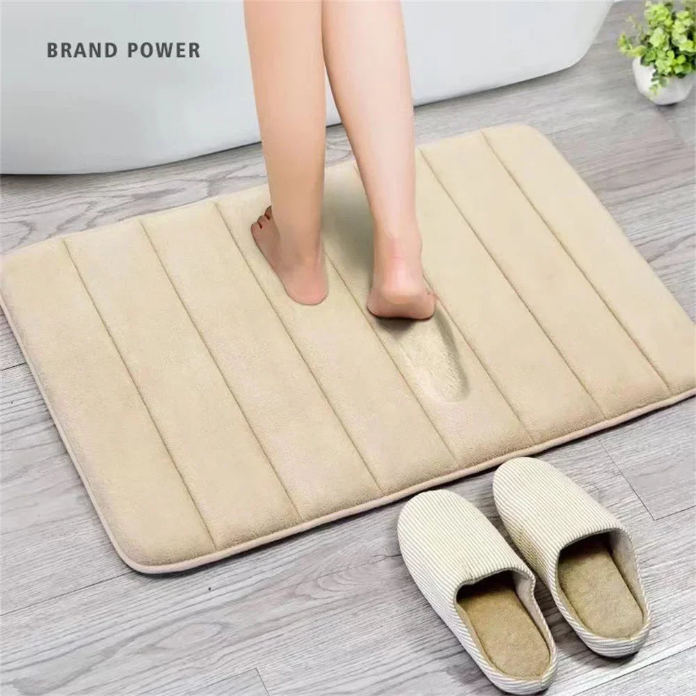 Super Absorbent Bath Mat Shower Rug Foam