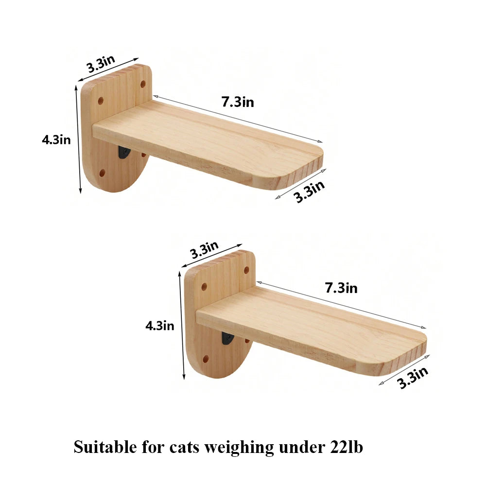 Cat Wall Mounted Four Step Scratching Post