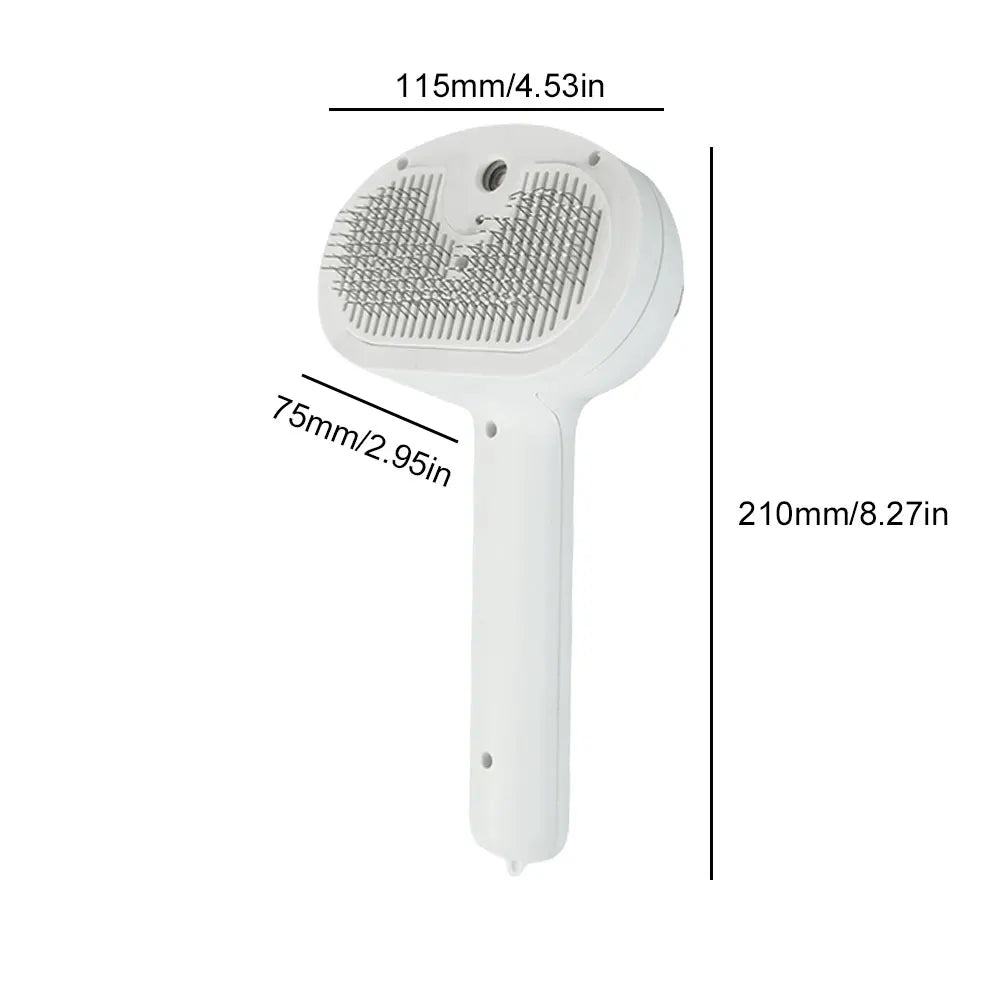 Cat Hair Brush with Release Button Massage Grooming