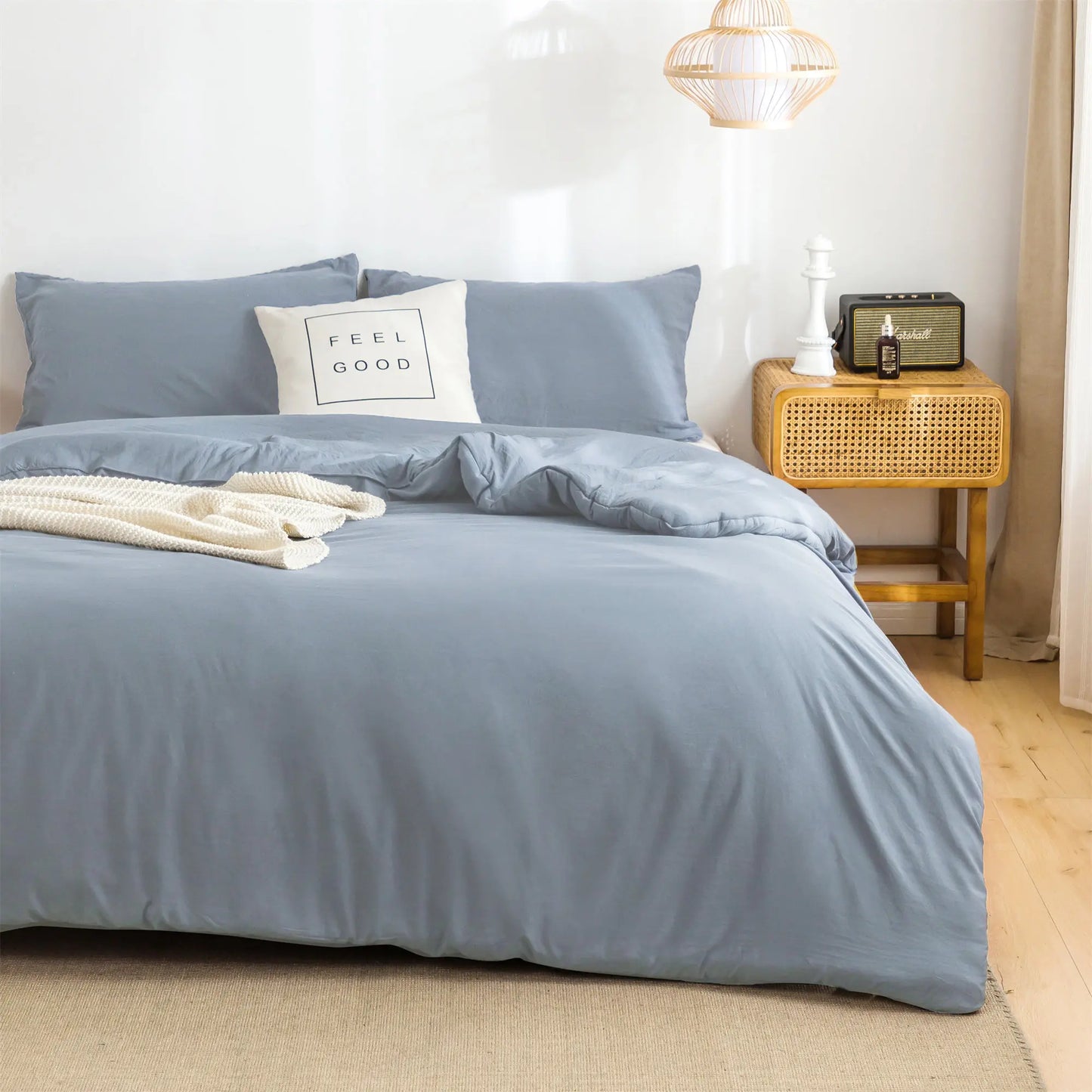 Soft Reversible Comforter Sets Microfiber Skin-friendly